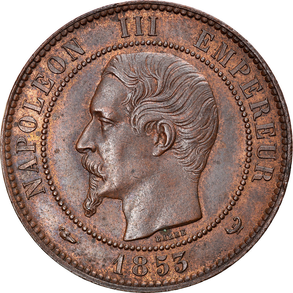 Francja, Token, Napoléon III, Visite impériale à Lille, 1853, Module de 10