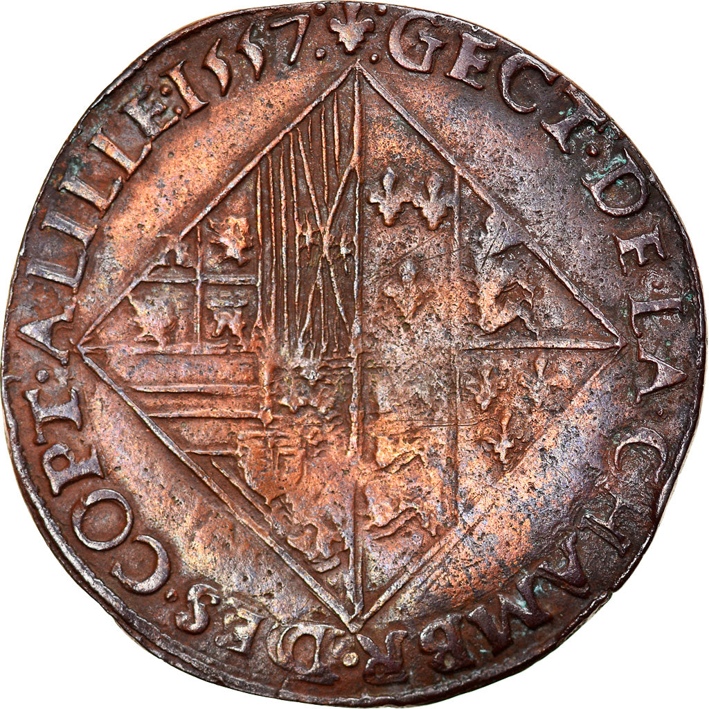 Spanish Netherlands, Token, Philip II & Mary, Chambre des Comptes de Lille