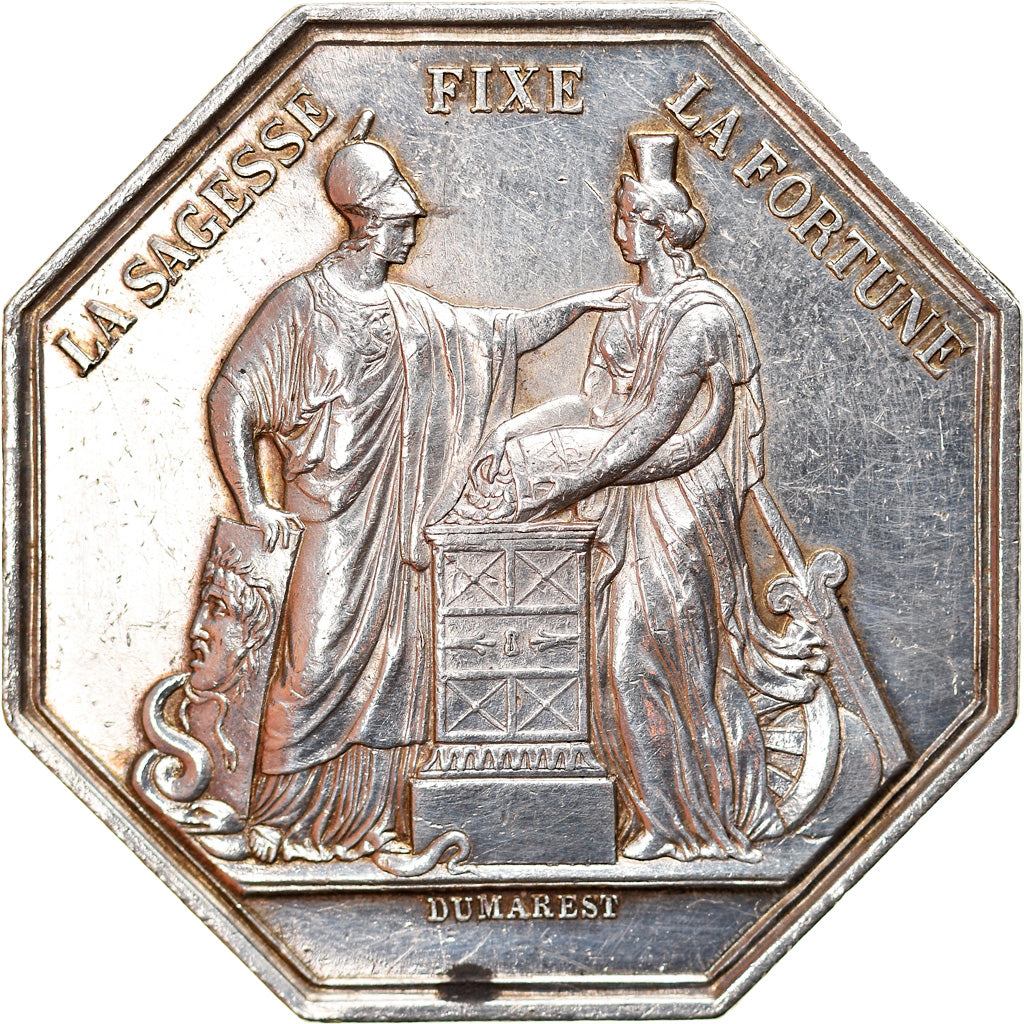 France, Médaille, Banque de France, An VIII, Dumarest, SUP, Argent
