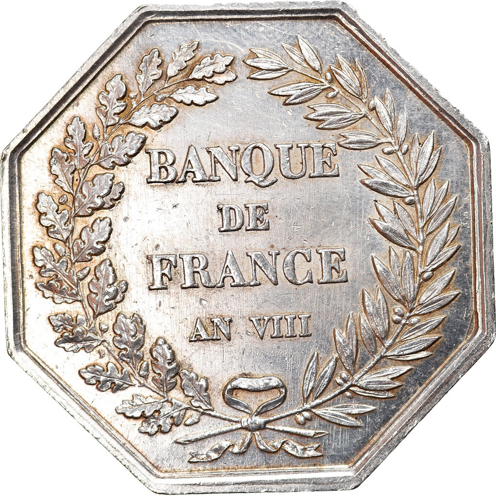France, Médaille, Banque de France, An VIII, Dumarest, SUP, Argent