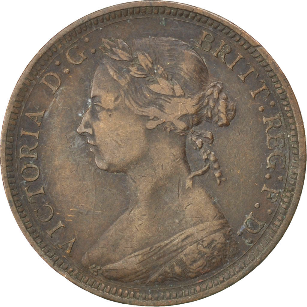 Great Britain, 1/2 Penny, 1892, KM #754, VF(30-35), Bronze, 5.47