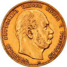 Coin, German States, PRUSSIA, Wilhelm I, 10 Mark, 1877, Berlin, EF(40-45), Gold
