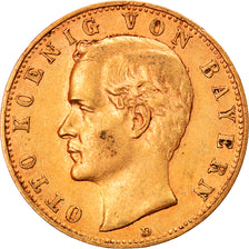 Coin, German States, BAVARIA, Otto, 10 Mark, 1898, Munich, AU(50-53), Gold