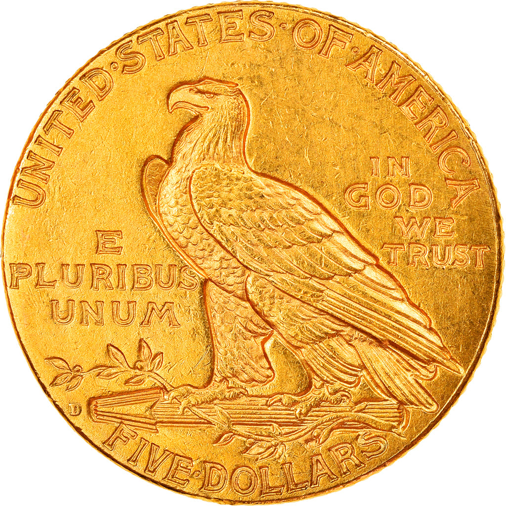 Munten, Verenigde Staten, Indian Head, $5, Half Eagle, 1909, U.S. Mint, Denver