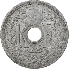 Moeda, França, Lindauer, 20 Centimes, 1945, EF(40-45), Zinco, KM:907.1