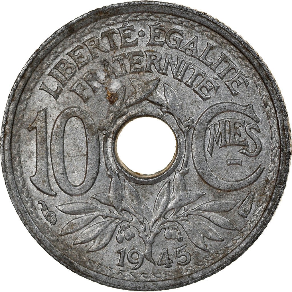 Monnaie, France, Lindauer, 10 Centimes, 1945, SUP, Zinc, Gadoury:292, KM:906.1