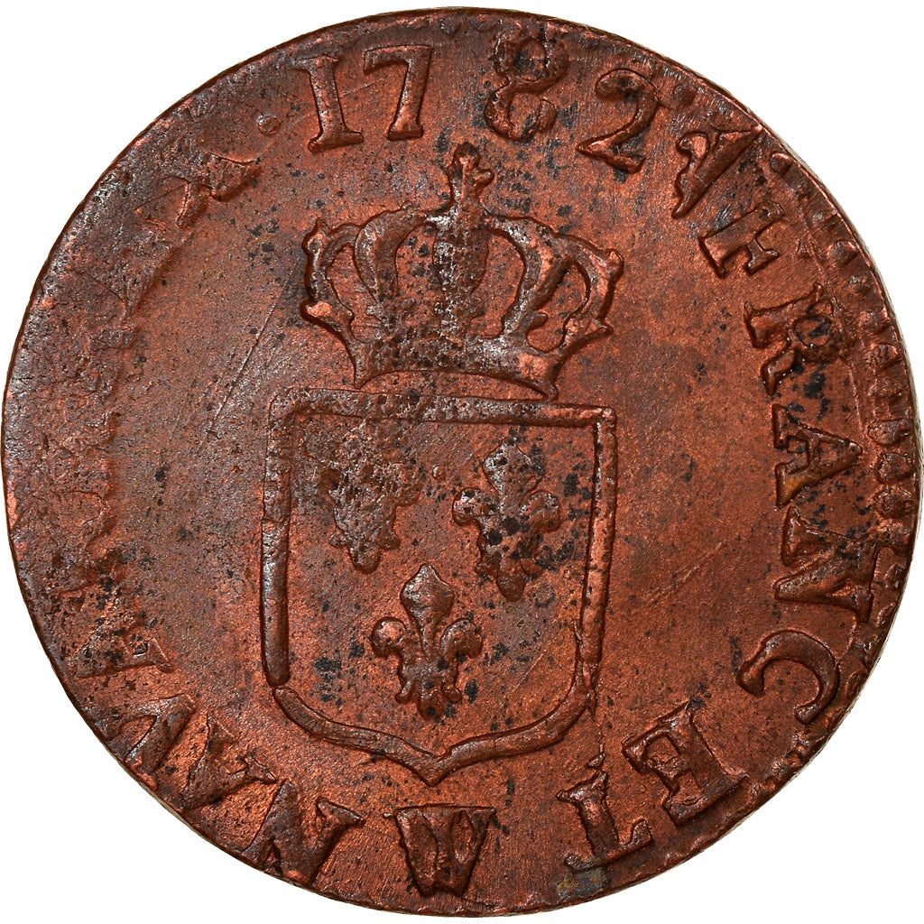 Münze, Frankreich, Louis XVI, Liard, Liard, 1782, Lille, VZ, Kupfer, KM:585.14