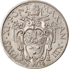 Münze, Vatikanstadt, Pius XI, 20 Centesimi, 1934, Roma, VZ, Nickel, KM:3