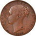 Coin, Great Britain, Victoria, Farthing, 1843, AU(55-58), Copper, KM:725