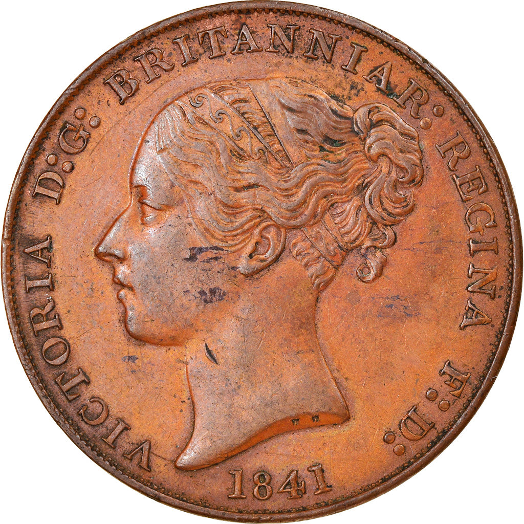 Monnaie, Jersey, Victoria, 1/13 Shilling, 1841, TTB+, Cuivre, KM:3