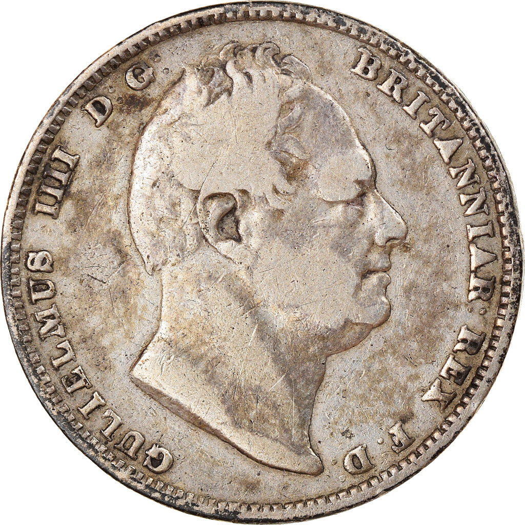 Coin, Guyana, William IV, 1/2 Guilder, 1832, VF(30-35), Silver, KM:18
