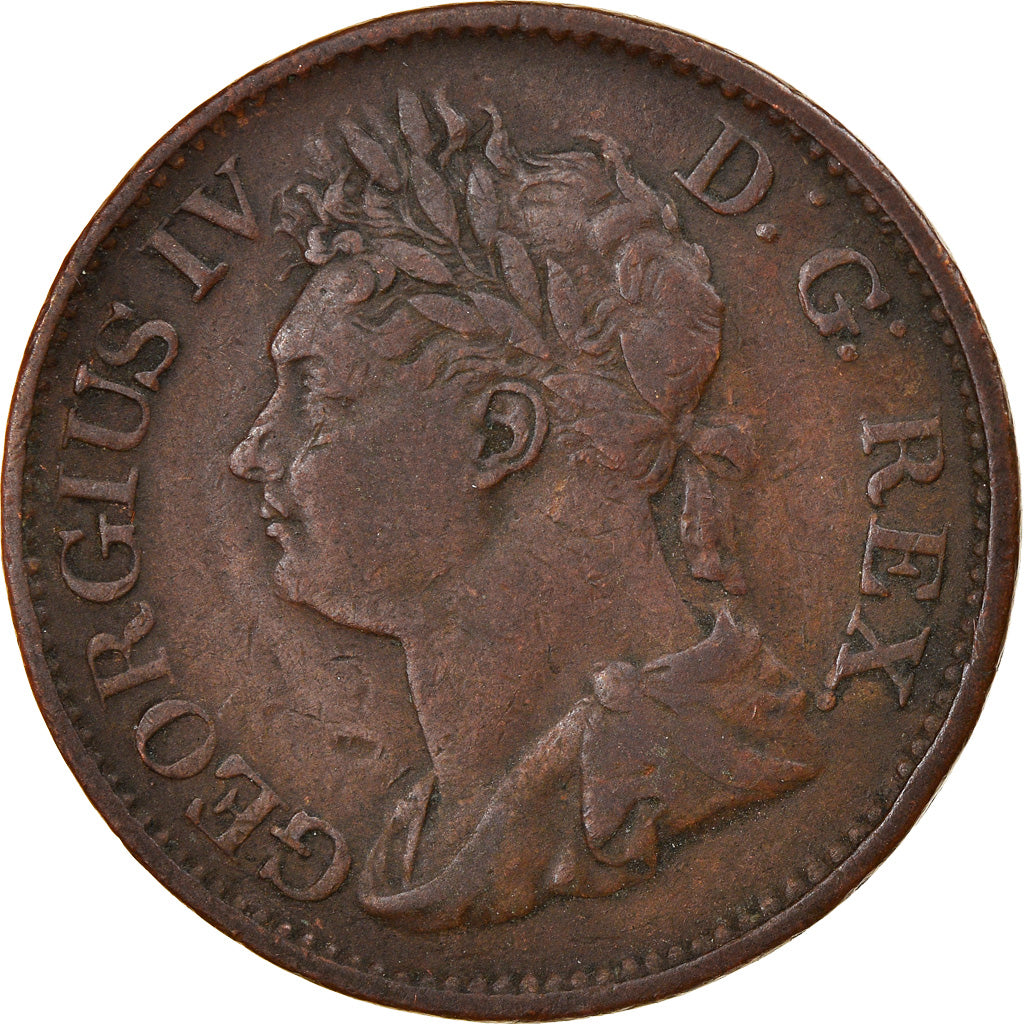 Coin, Ireland, George IV, 1/2 Penny, 1822, EF(40-45), Copper, KM:150