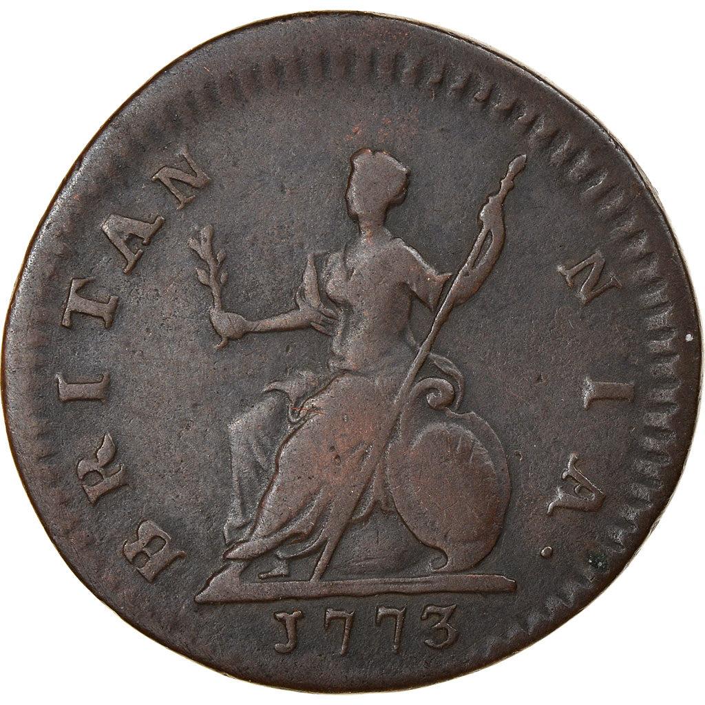 Coin, Great Britain, George III, Farthing, 1773, VF(30-35), Copper, KM:602