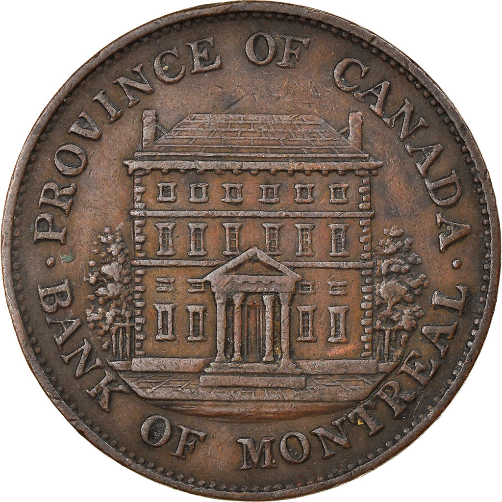 Moneda, Canadá, LOWER CANADA, Sou, 1/2 PENNY, 1844, Soho Mint, Birmingham, MBC