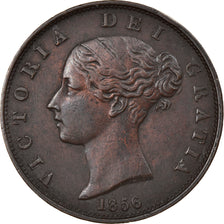 Monnaie, Grande-Bretagne, Victoria, 1/2 Penny, 1856, TTB+, Cuivre, KM:726