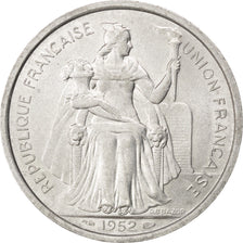 Moneda, Nueva Caledonia, 5 Francs, 1952, EBC, Aluminio, KM:4, Lecompte:71