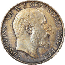 Coin, Great Britain, Edward VII, Shilling, 1906, AU(50-53), Silver, KM:800