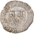 Munten, Frankrijk, Charles VI, 1/2 Guénar, Uncertain Mint, FR+, Billon