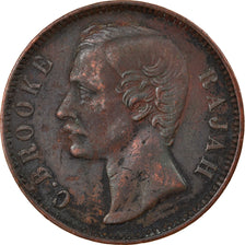Moneta, Sarawak, Charles J. Brooke, Cent, 1884, Heaton, MB+, Rame, KM:6