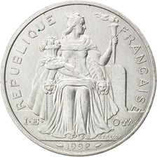 NEW CALEDONIA, 5 Francs, 1992, Paris, KM #16, MS(60-62), Aluminum, 31, Lecompte.