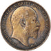 Coin, Great Britain, Edward VII, 6 Pence, 1905, EF(40-45), Silver, KM:799