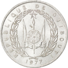 Gibuti, 5 Francs, 1977, SPL-, Alluminio, KM:22