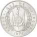 DJIBOUTI, 5 Francs, 1977, Paris, KM #22, AU(55-58), Aluminum, 31.1, 3.82