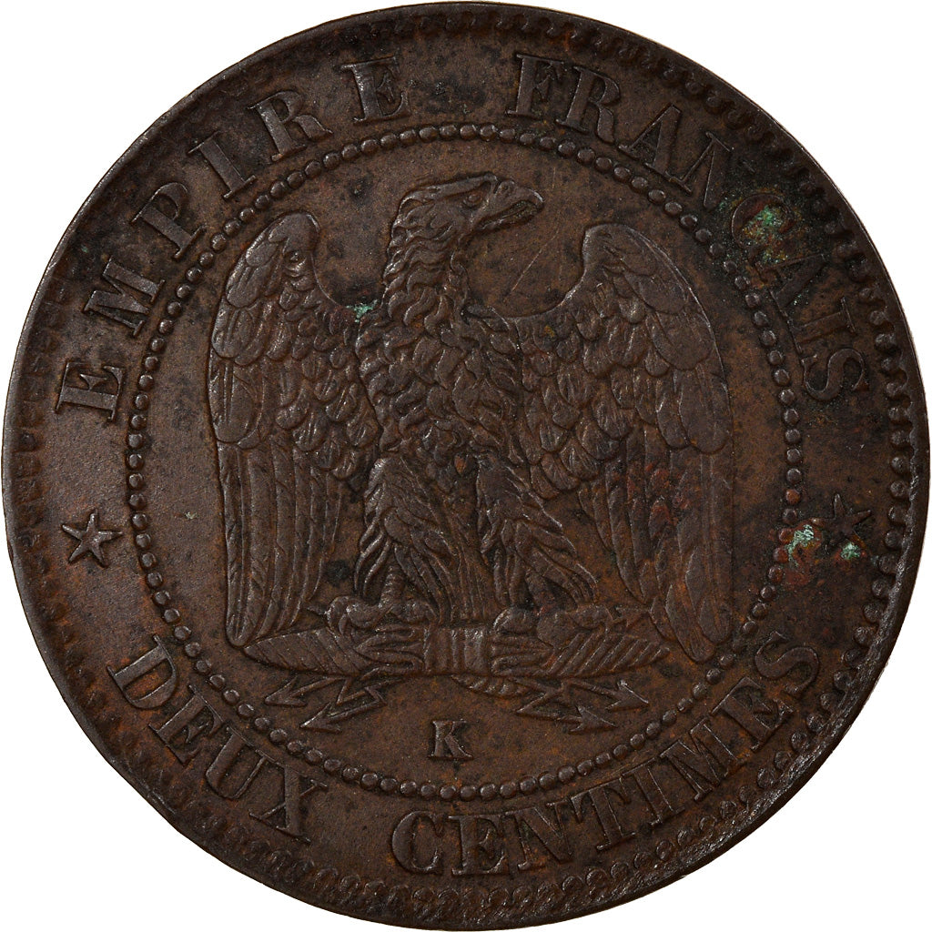 Moneta, Francja, Napoleon III, Napoléon III, 2 Centimes, 1856, Bordeaux