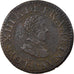 Monnaie, France, Louis XIII, Double Tournois, 1614, Paris, TTB, Cuivre