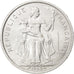 FRENCH POLYNESIA, 5 Francs, 1965, KM #4, AU(50-53), Aluminum, 31, Lecompte #47,.