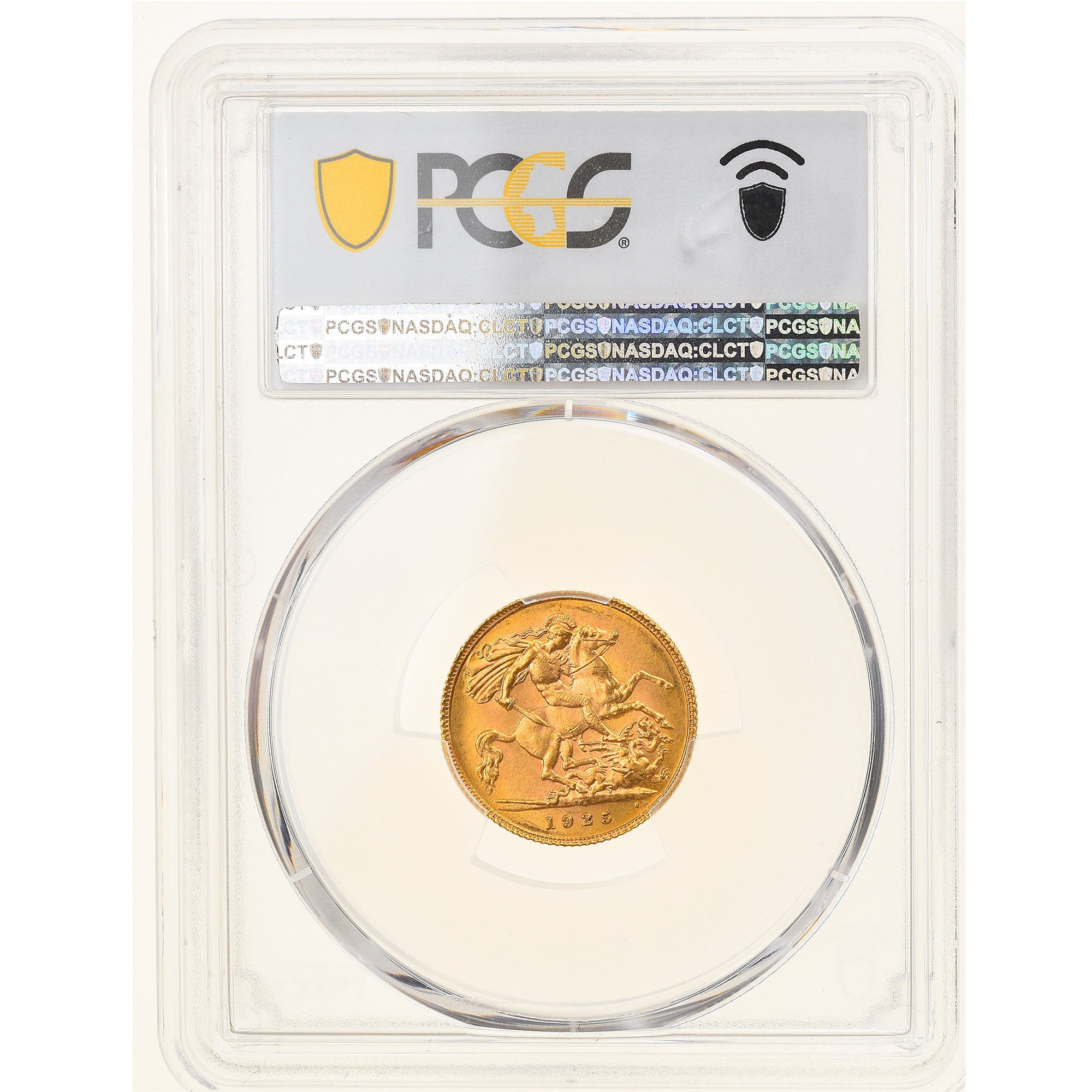 Coin, South Africa, George V, 1/2 Sovereign, 1925, Pretoria, PCGS, MS64, MS(64)