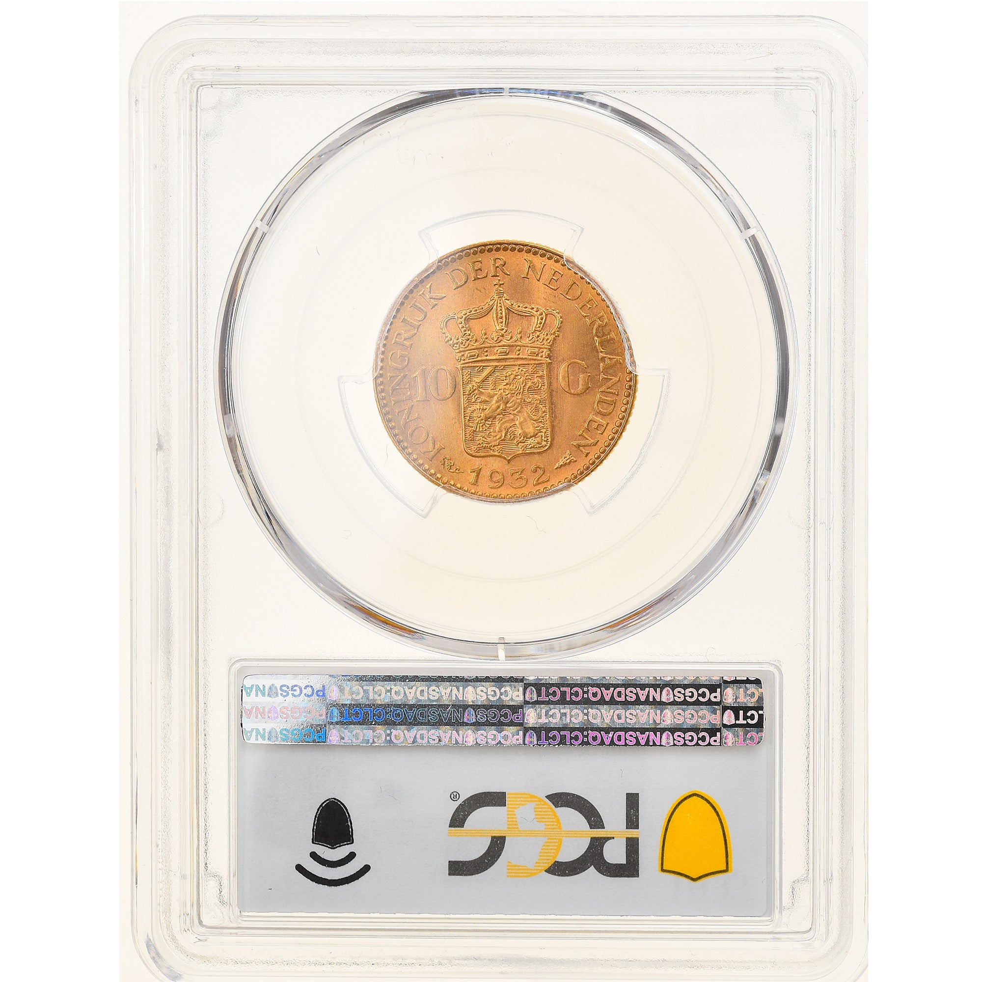 Munten, Nederland, Wilhelmina I, 10 Gulden, 1932, Utrecht, PCGS, MS64, UNC