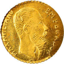 Coin, Mexico, Maximilian, Peso, 1865, Restrike, MS(65-70), Gold