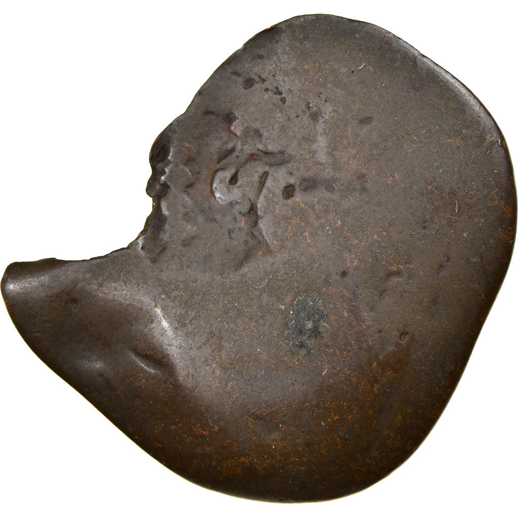 Monnaie, Espagne, Countermarked copper cob, 6 Maravedis, 1636, B+, Cuivre