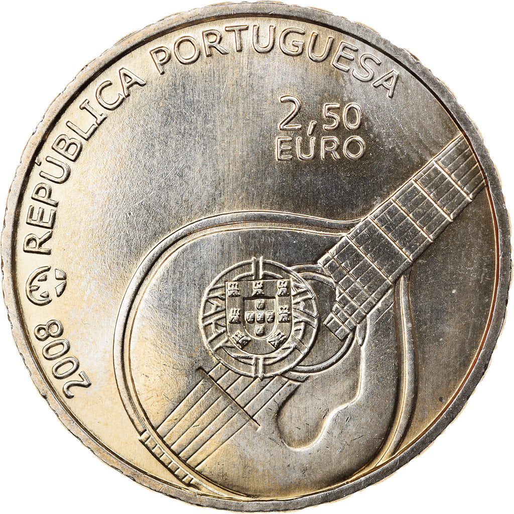 Portugal, 2-1/2 Euro, 2008, Lisbon, MS(60-62), Cobre-níquel, KM:783