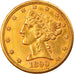Moneta, Stati Uniti, Coronet Head, $5, Half Eagle, 1890, U.S. Mint, Carson City