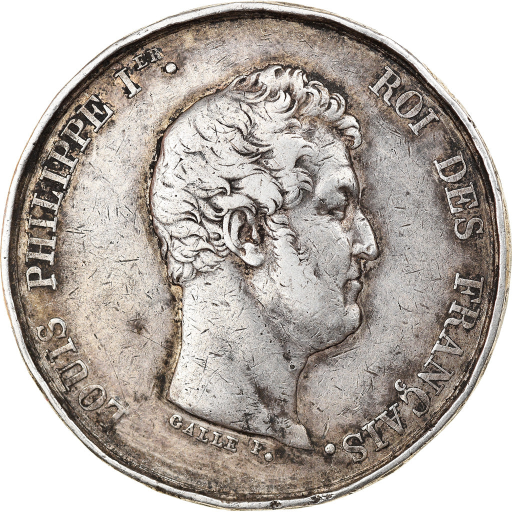 Francja, Token, Louis-Philippe, Notaires de Laon, 1831, VF(30-35), Srebro