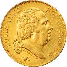 Monnaie, France, Louis XVIII, Louis XVIII, 40 Francs, 1818, Lille, TTB+, Or