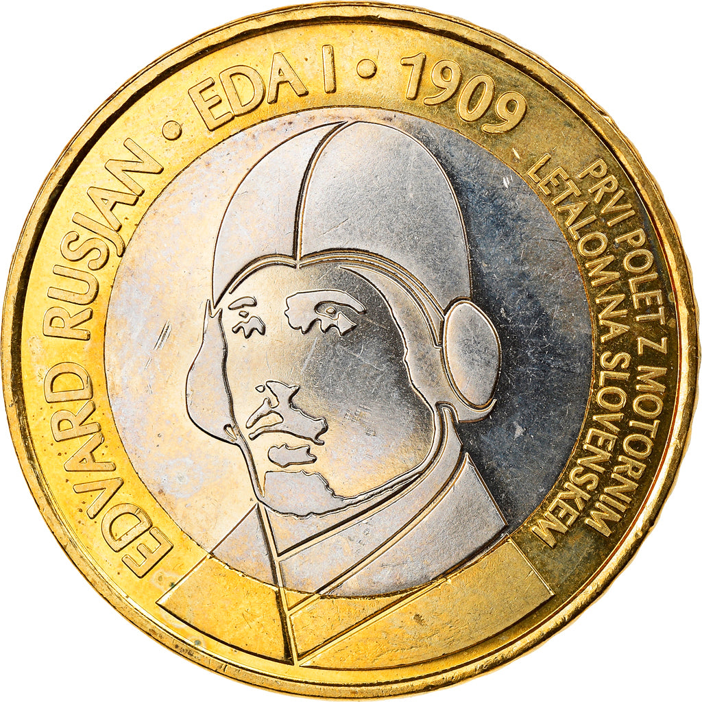 Slovenia, 3 Euro, Premier vol au dessus de la Slovénie, 2009, Vantaa