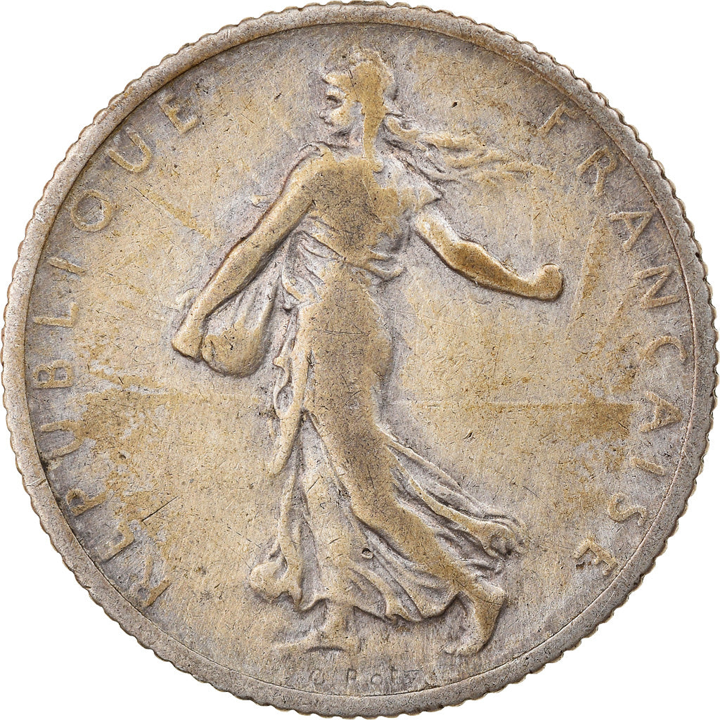 Coin, France, Semeuse, Franc, 1900, Paris, F(12-15), Silver, KM:844.1