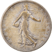 Coin, France, Semeuse, Franc, 1900, Paris, F(12-15), Silver, KM:844.1