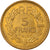 Coin, France, Lavrillier, 5 Francs, 1945, Castelsarrasin, AU(50-53)