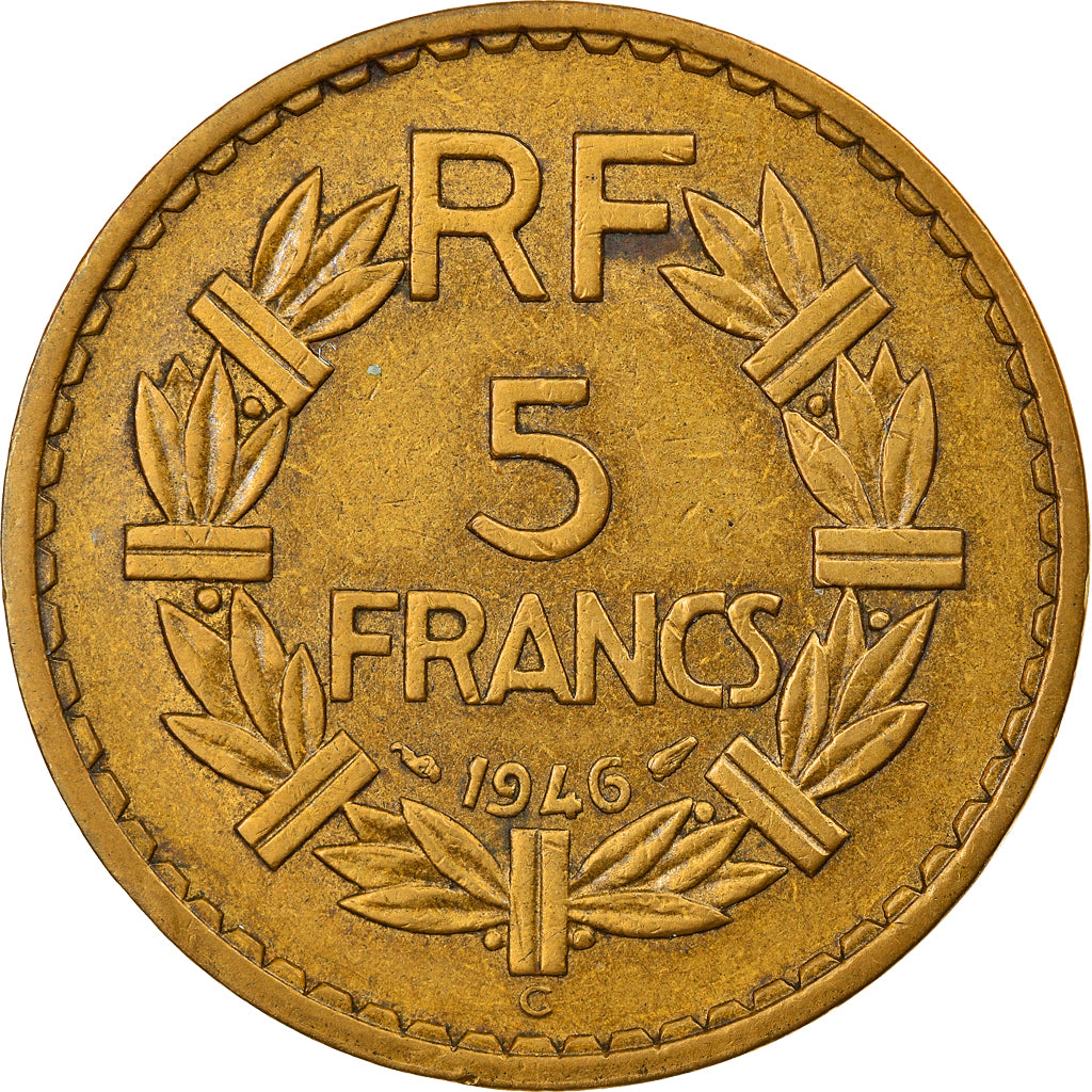 Coin, France, Lavrillier, 5 Francs, 1946, Castelsarrasin, VF(30-35)