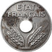 Moneta, Francia, État français, 20 Centimes, 1944, Paris, BB+, Ferro