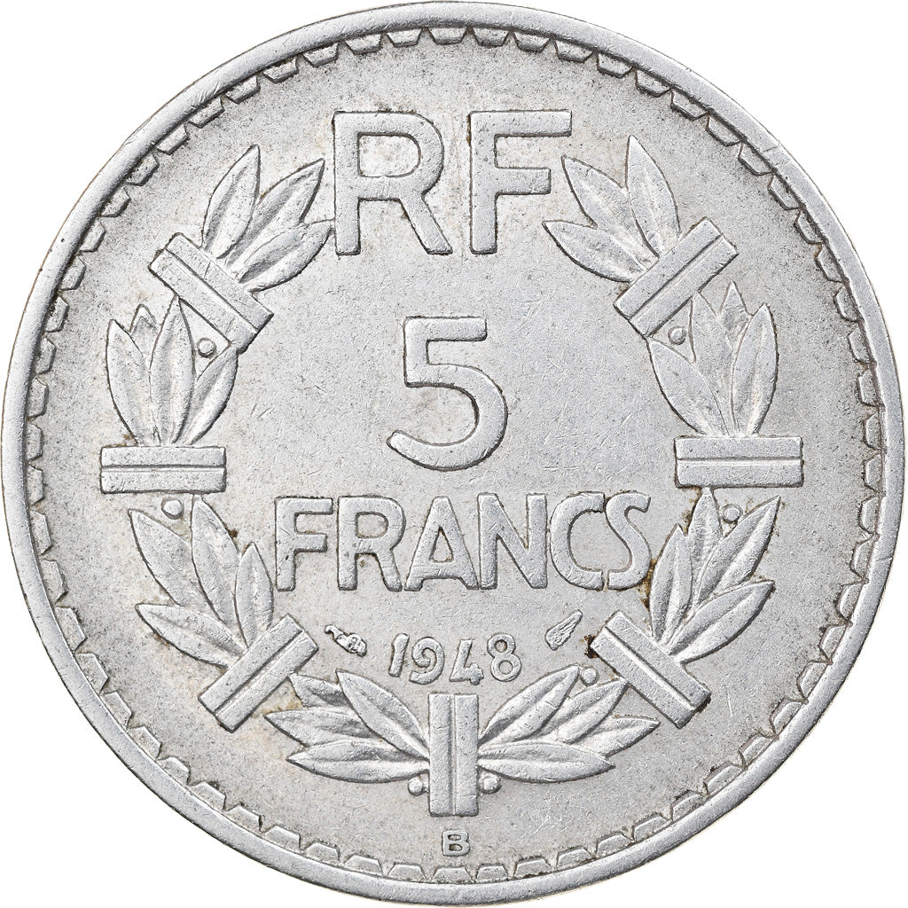 Monnaie, France, Lavrillier, 5 Francs, 1948, Beaumont - Le Roger, TTB