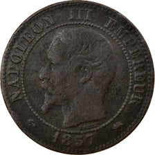 Monnaie, France, Napoleon III, Napoléon III, 2 Centimes, 1857, Lyon, Petit D