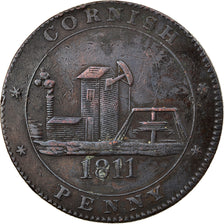 Moneta, Wielka Brytania, Cornwall, Penny Token, 1811, VF(20-25), Miedź