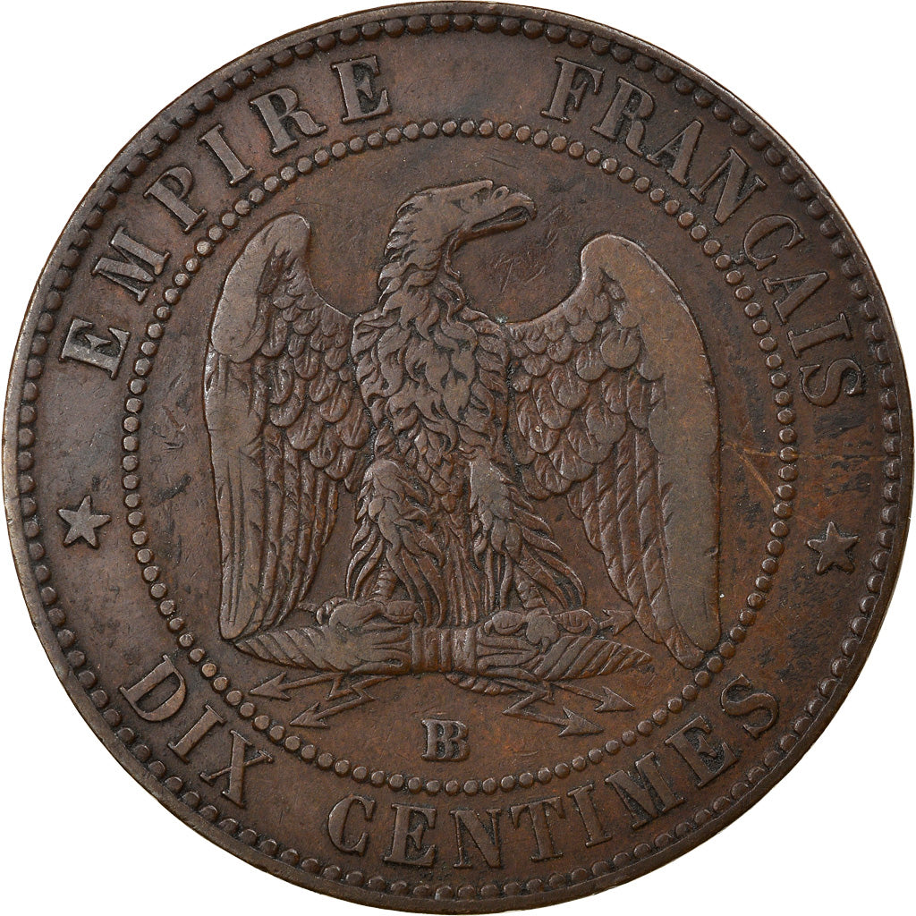 Coin, France, Napoleon III, Napoléon III, 10 Centimes, 1854, Strasbourg