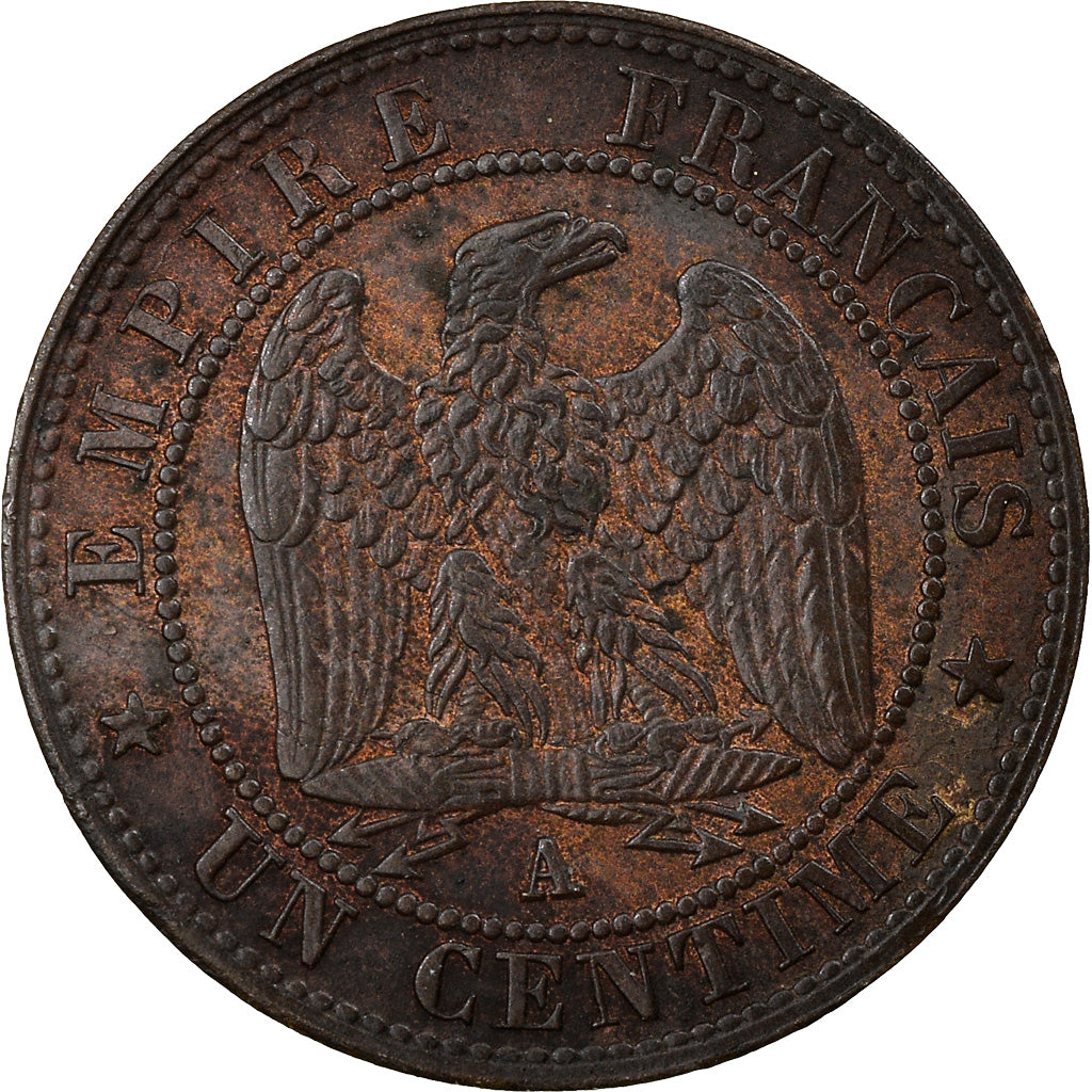 Coin, France, Napoleon III, Napoléon III, Centime, 1853, Paris, EF(40-45)