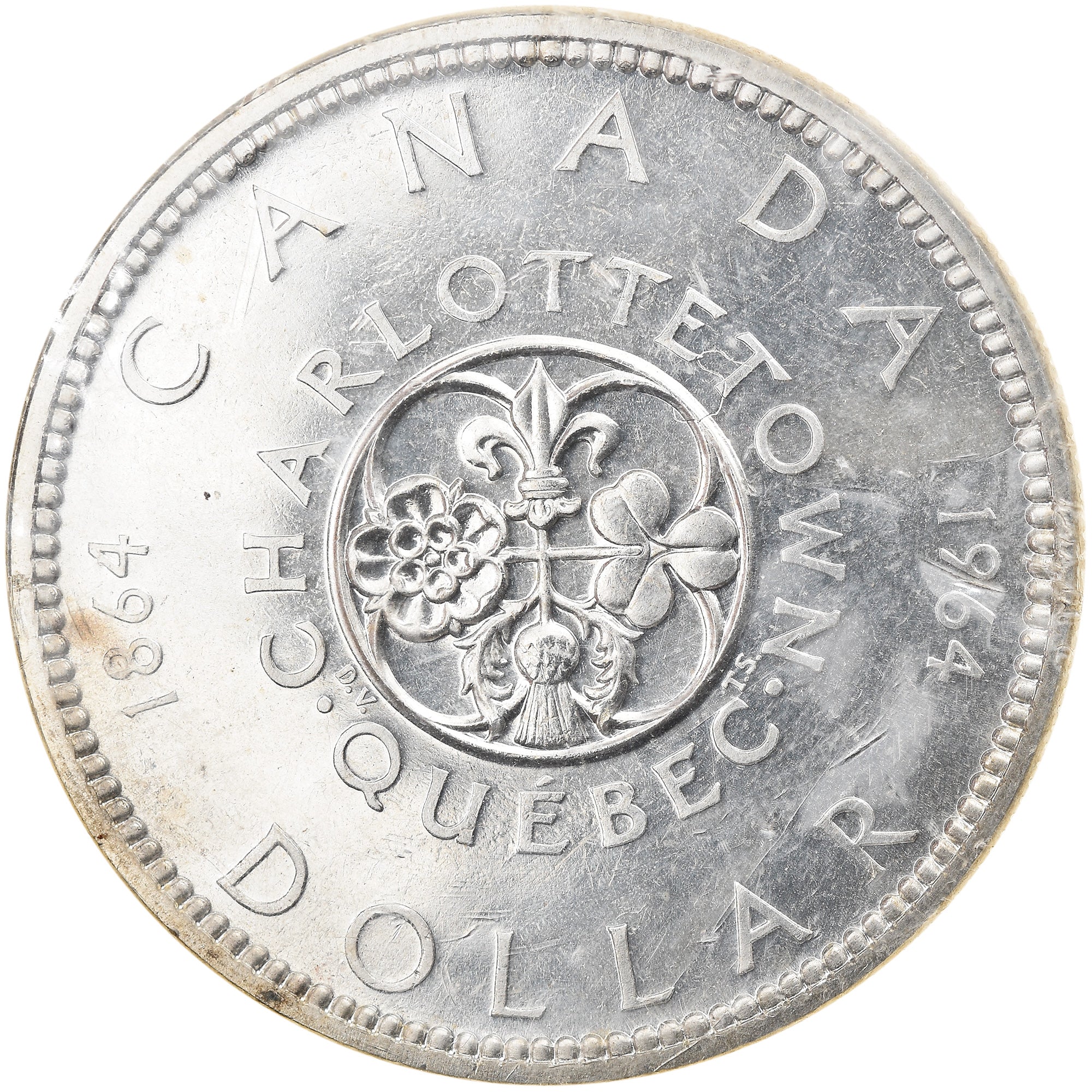 Moneta, Canada, Elizabeth II, Dollar, 1964, Royal Canadian Mint, Ottawa